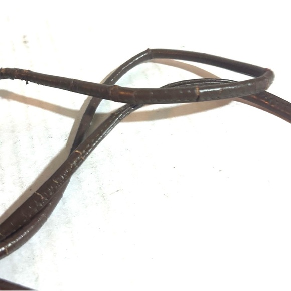 Carlos falchi brown Earthy  Leather Crossbody Bag with Drawstring Closure - Picture 5 of 11